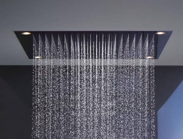 Regenbrause ShowerHeaven 970x970mm mit Licht, art. 10623800, drei verschiedene Strahlarten sowie optionales Licht bieten beim Duschen Sinnlichkeit pur