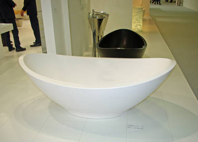 Lavasca Badewanne frei stehend in Titanresin wei� matt; art. LVTR OPC