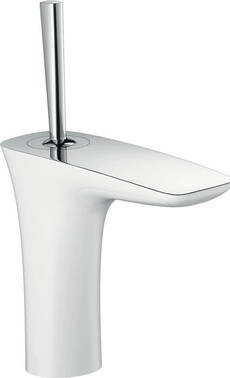 PuraVida by Hansgrohe, Neuheit ISH 2009, Waschtischmischer in Dualfinish wei�/chrom