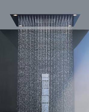 Axor Hansgrohe, Starck ShowerHeaven 970x970mm mit Licht, art. 10623800, Bodyzone - �u�ere Deckenbrausenzone